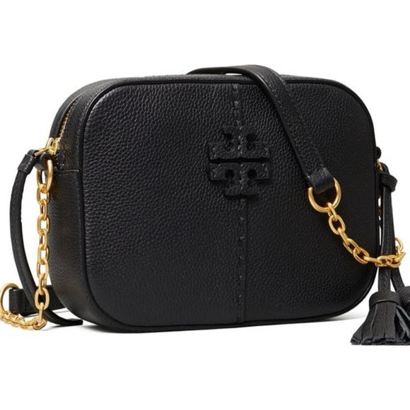 Tory Burch Black Leather Crossbody Bag - Picture 1 of 5